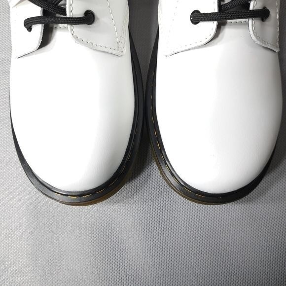 Dr. Martens 1460 Y Ankle Boots White Smooth Leather US M 6 US L 7 - Picture 8 of 10
